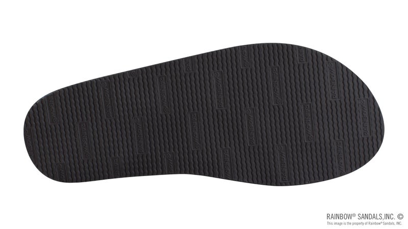 Rainbow Sandals Men's Premier Leather Single Layer Wide Strap with Arch, Navy, Men's Small / 7.5-8.5 D(M) US - Image 5